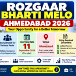 Rozgaar Bharti Melo Ahmedabad 2026: Recruitment for Various Posts, Interview on 11 September Rozgaar Bharti Melo Ahmedabad 2026